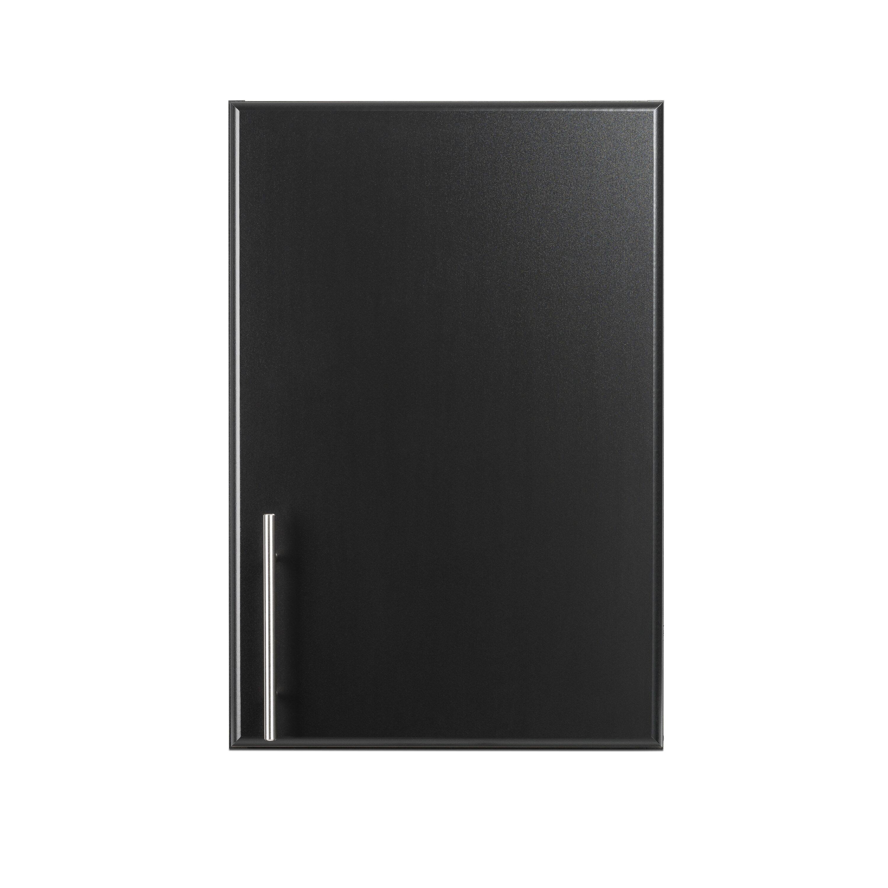 Prepac Elite Black 16 in. Stackable Wall Cabinet