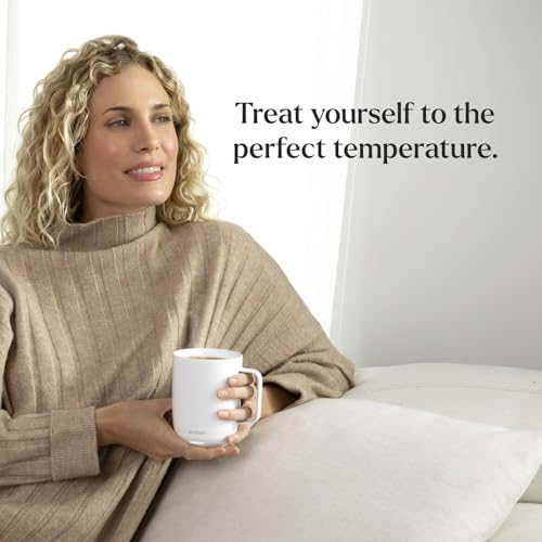 Ember Temperature Control Smart Mug 2, 14 Oz, App-Controlled Heated Coffee Mug with 80 Min Battery Life and Improved Design, Black