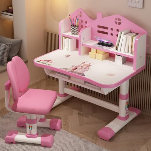 Kids Study Desk and Chair Set Children Desk