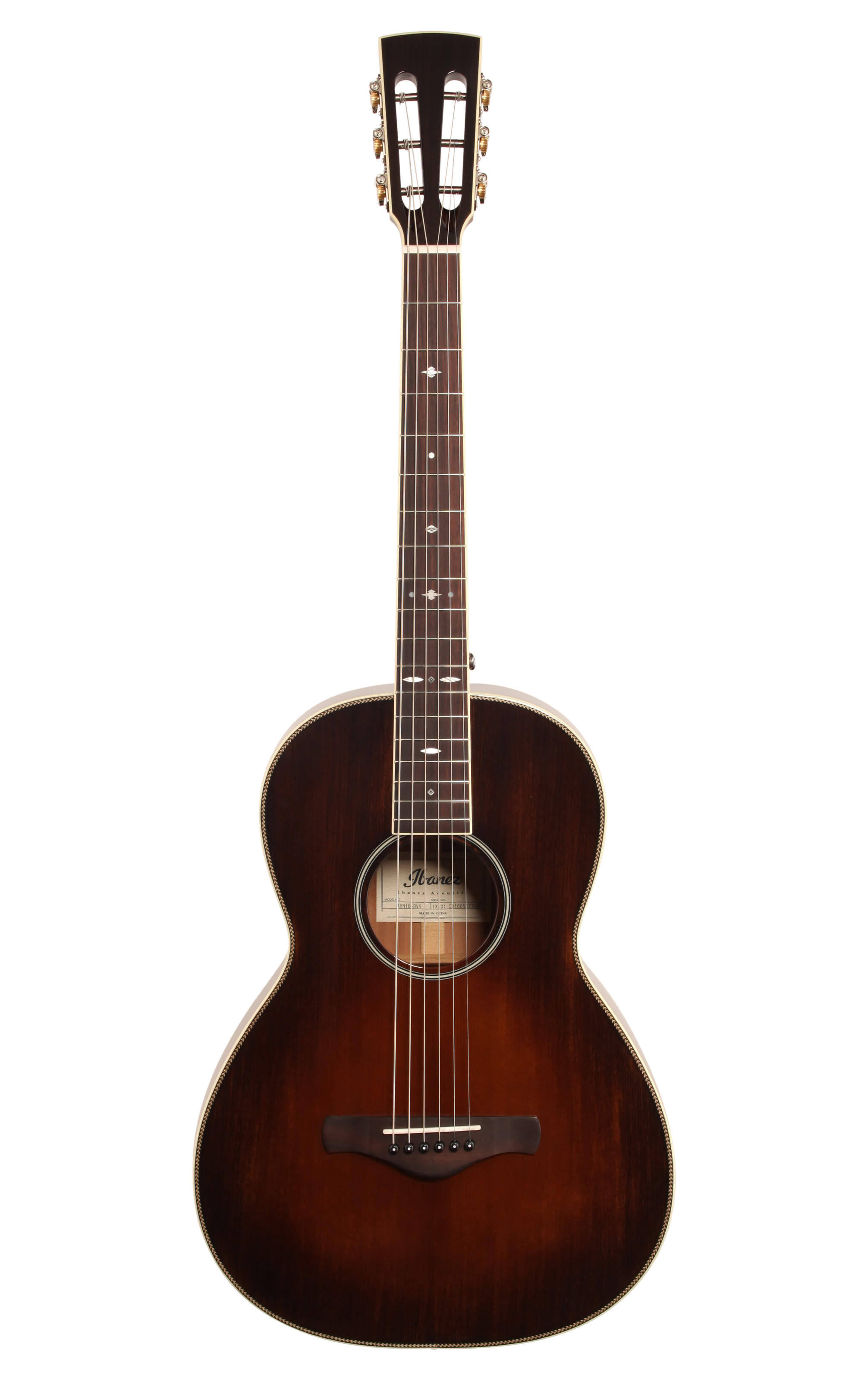 Ibanez AVN10 Artwood Vintage Parlor Acoustic Guitar Brown Sunburst