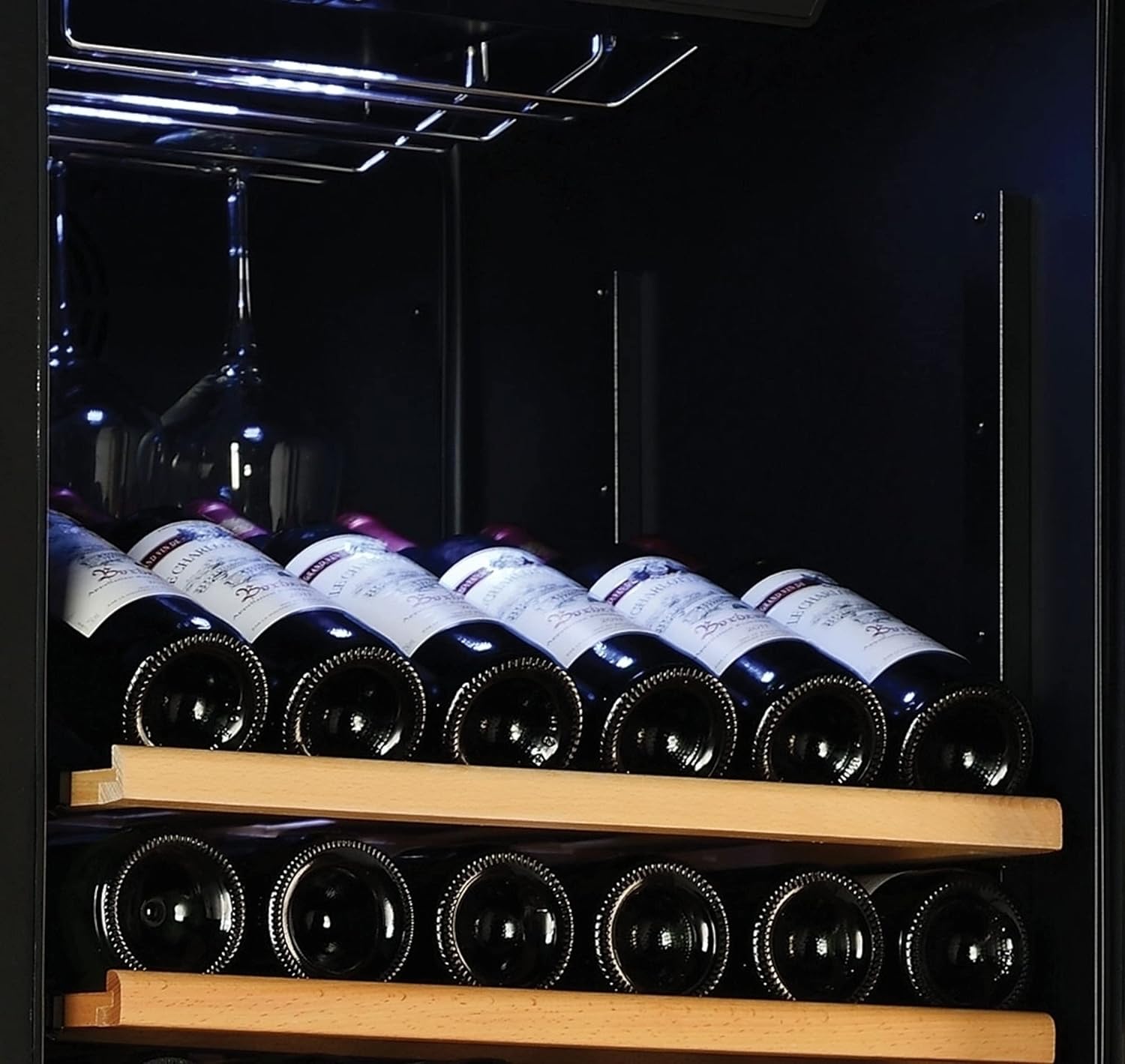Koolatron Grand Series 173-Bottle Dual Zone Compressor Wine Fridge Refrigerator - Front Venting - Freestanding Wine Cellar for Home Bar, Outdoor