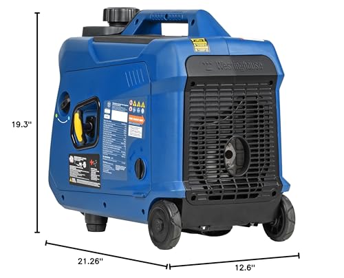 Westinghouse 5000 Peak Watt Super Quiet Dual Fuel Portable Inverter Generator, Wheel & Handle Kit, Gas & Propane Powered, RV Ready, CO Sensor