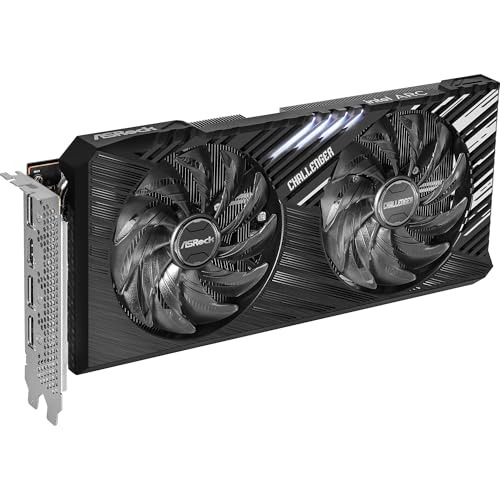 ASRock Intel ARC A380 Challenger ITX 6GB OC GDDR6 96-bit DisplayPort HDMI 0dB Silent Cooling 2250 MHz 7680 x 4320 PCI Express4.0 Graphics Card 500W