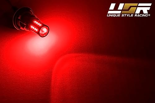 USR 96-04 Mustang V6/GT Plug and Play Tail Light Wire Harness for Sequential Signal + Total of 8 Cabnus LED Bulbs for Red Brake + White Reverse (Left