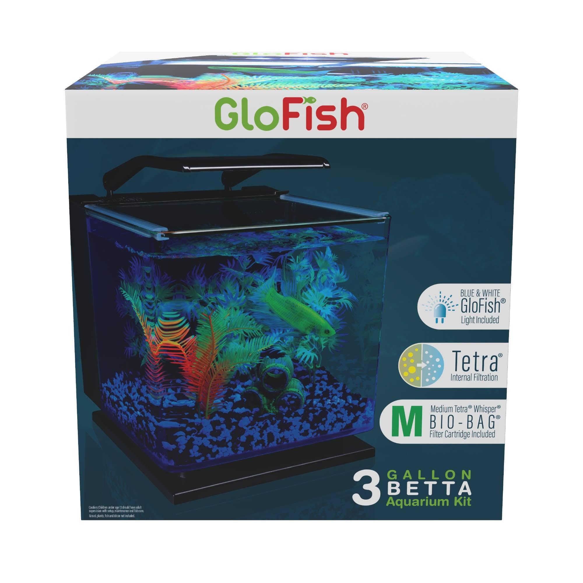 GloFish Betta Glass Aquarium Kit 3gal