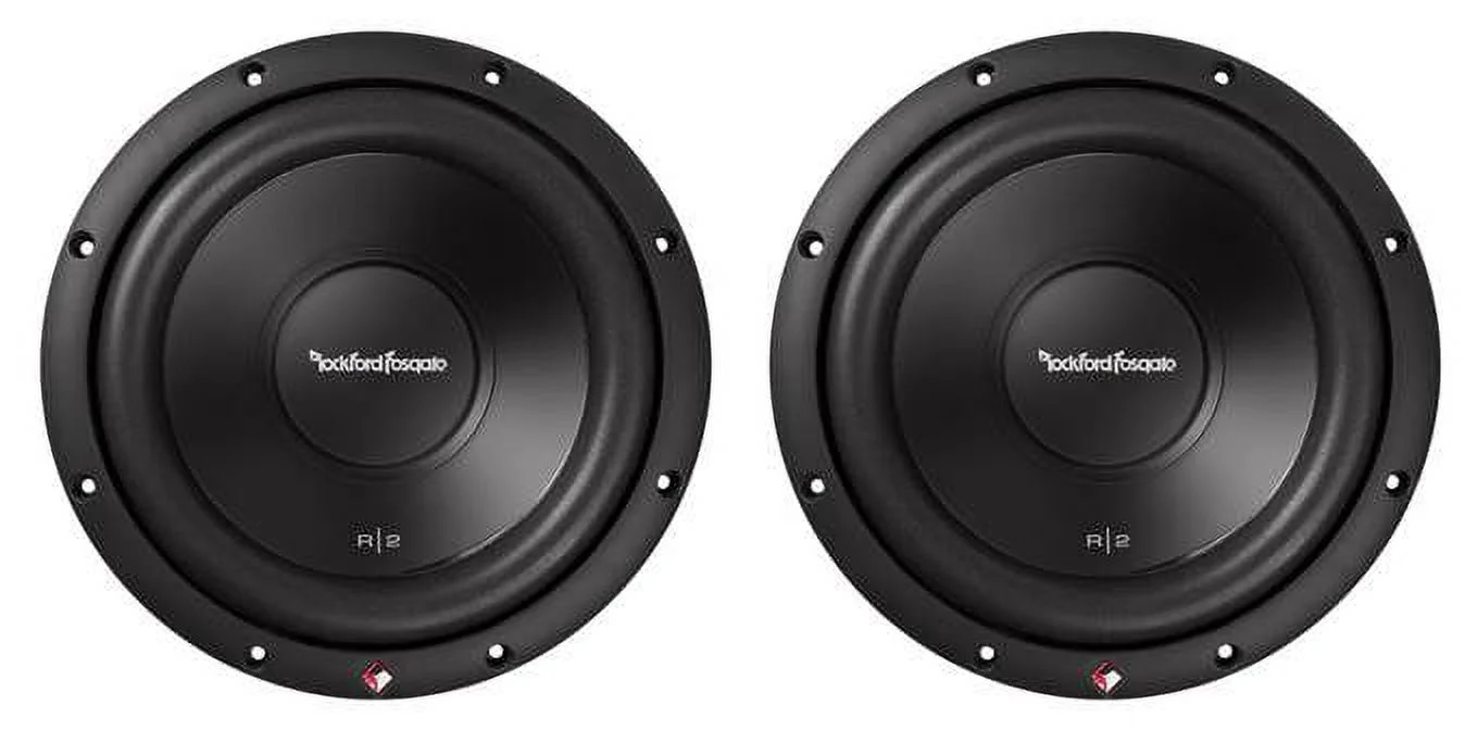 2) ROCKFORD 1000W 10 Inch Subwoofers and Dodge Ram Quad Cab '02-15 Box
