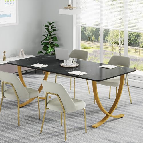 Tribesigns Executive Desk, 63” W x 31.5” D Large Office Desk, Modern Computer Desk Conference Table Meeting Room Table