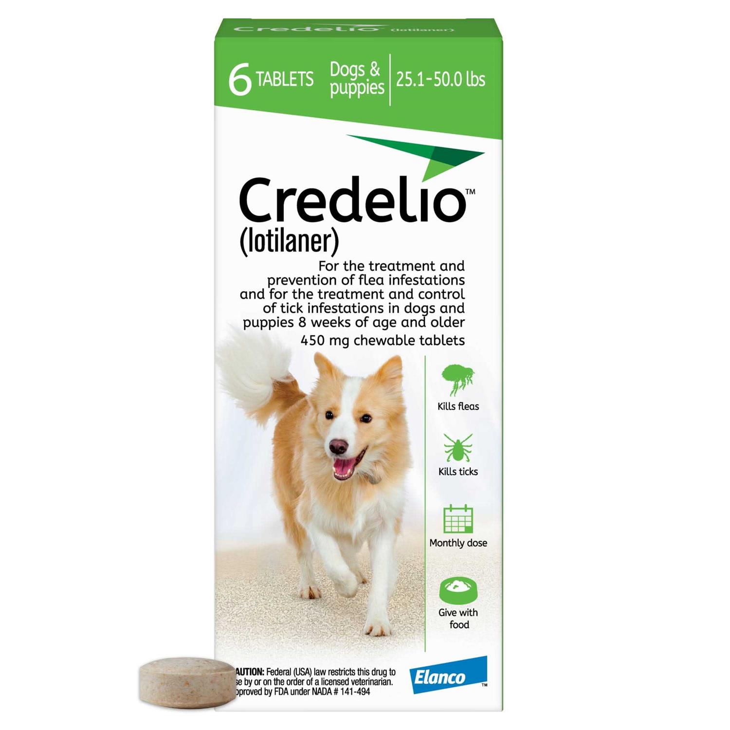 Credelio Chewable Tablet for Dogs 25.1-50 lbs - Pet Supplies online store