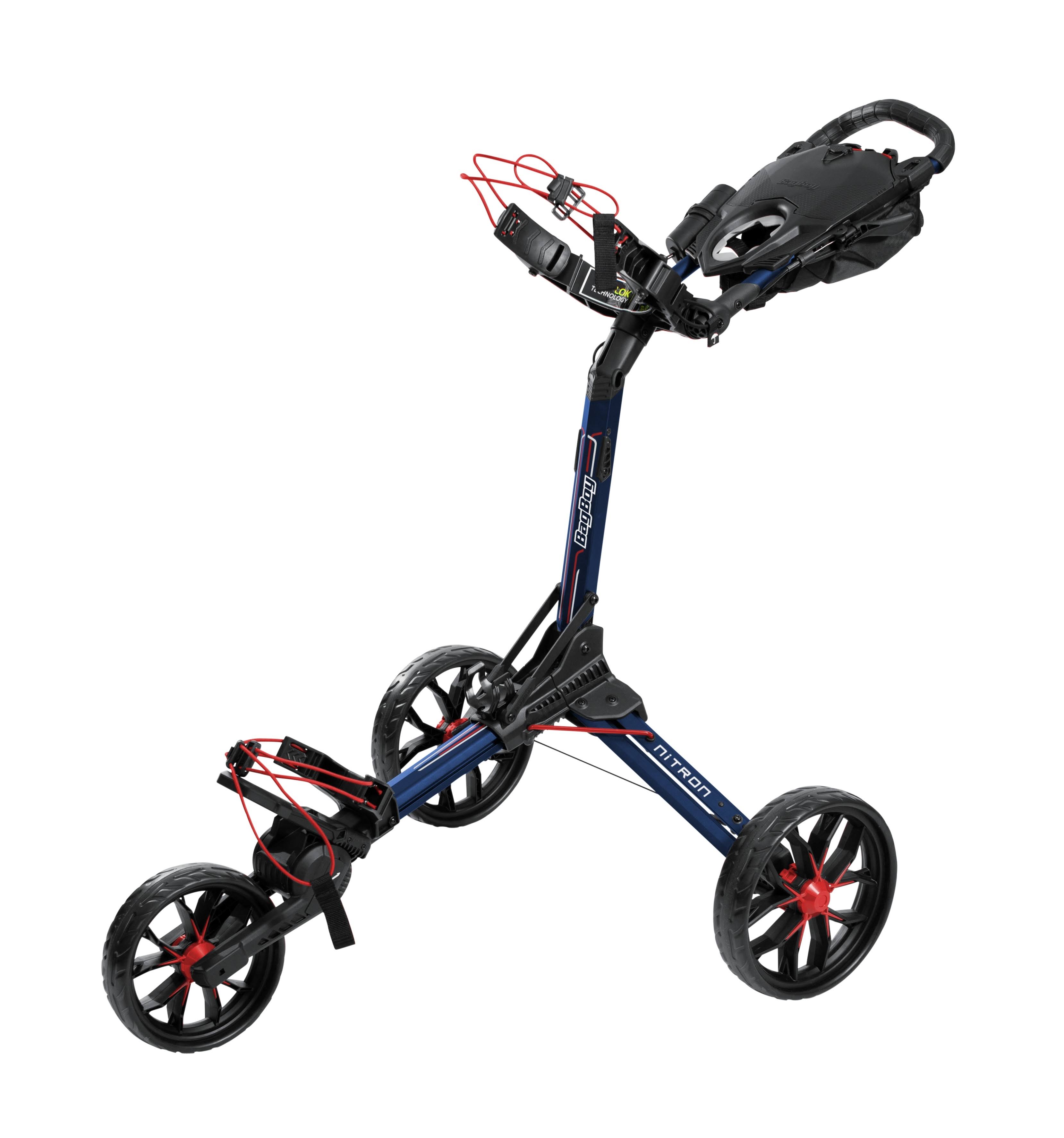 Bag Boy Nitron Push Cart - Navy/Red