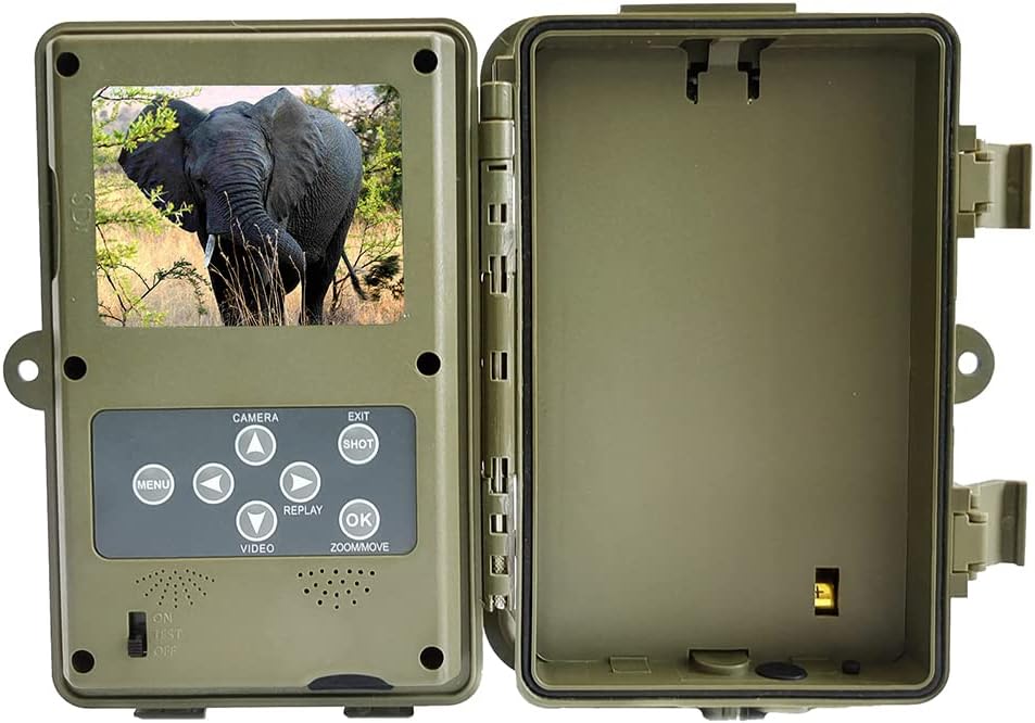 1080P Trail Camera with Night Vision Motion Activated Waterproof, No Glow Game Trailcam 0.2s Trigger Speed