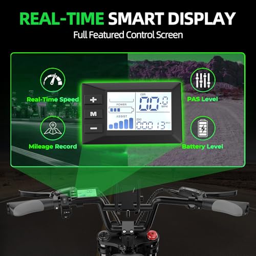 50MPH/40MPH Electric Bike for Adults, 4000W/6000W Electric Dirt Bike with 60V25Ah Battery, Max 50Miles, Dual Hydraulic Brake