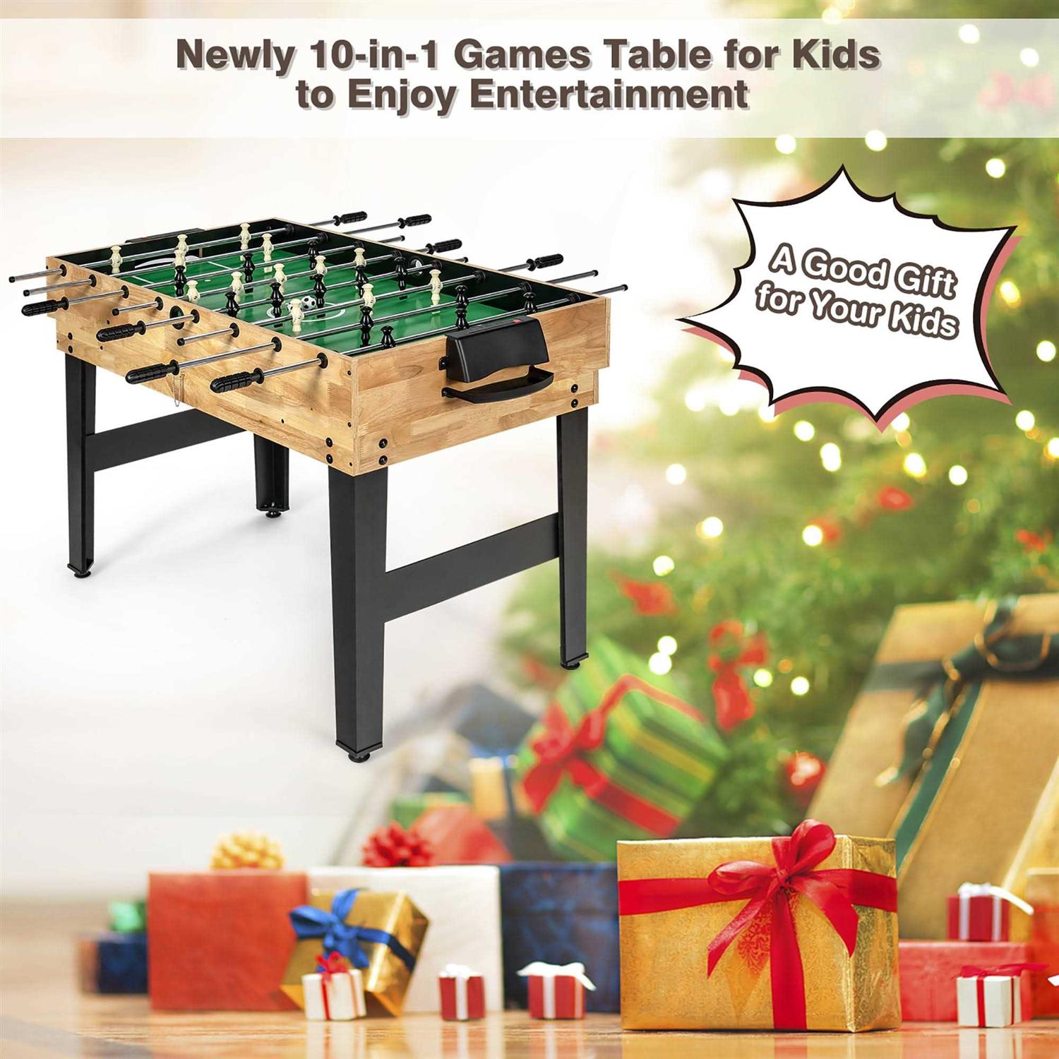 Costway 10-in-1 Combo Game Table Set - Sports Supplies Online Store