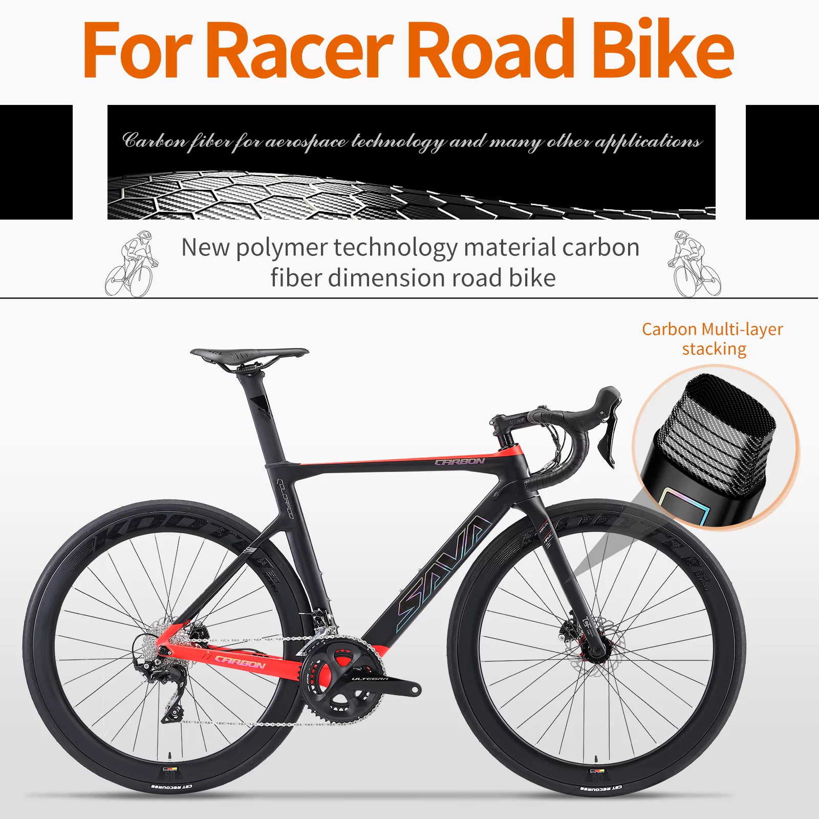 SAVADECK Carbon Fiber Road Bike