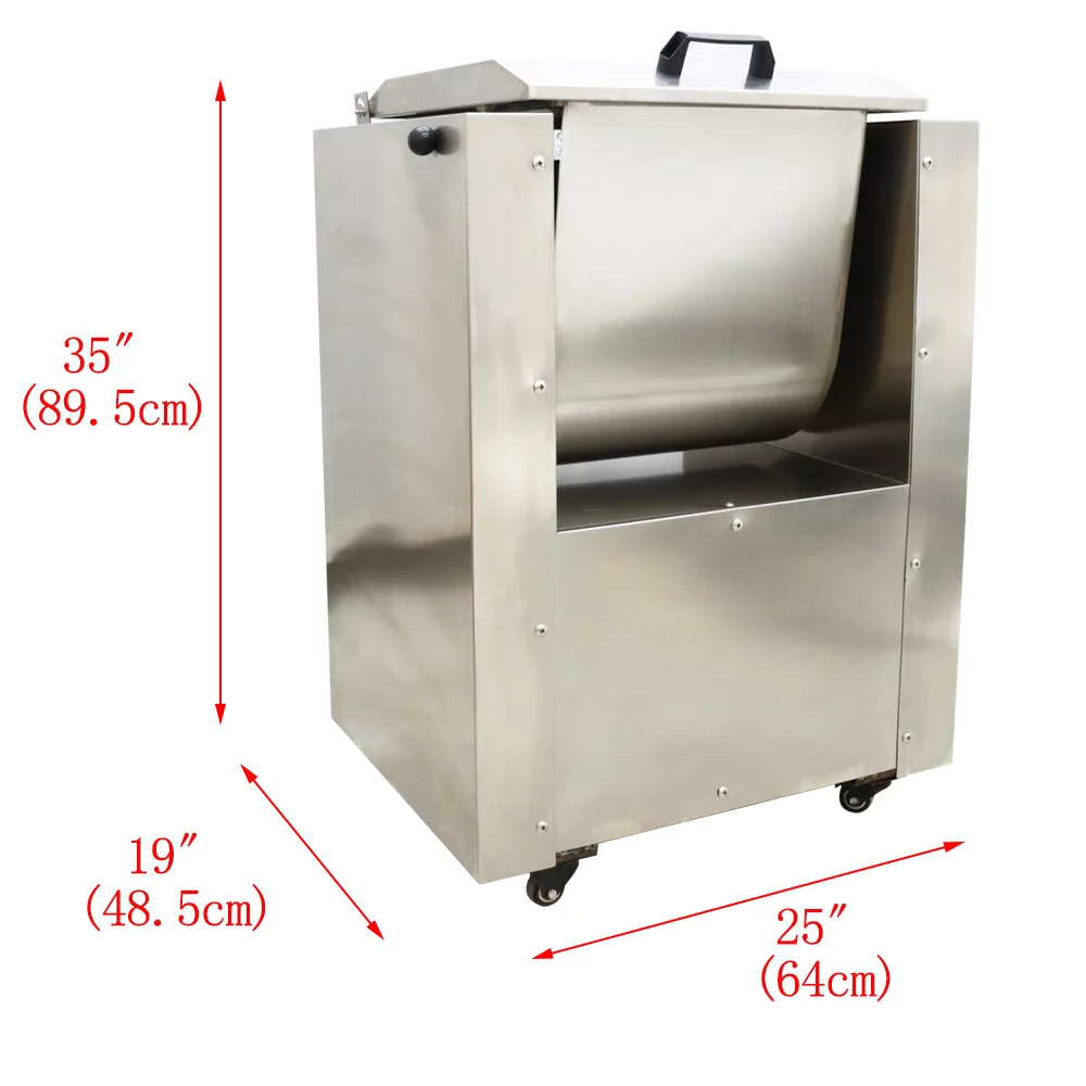 PreAsion Electric Meat Mixer Sausage Food Stir Mixer Stainless Steel