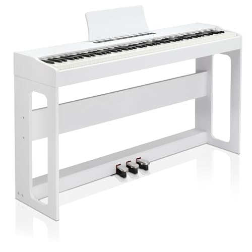 Ktaxon 88 Key Weighted Keyboard Piano Digital Piano with Dream Sound Chip, MIDI/USB Connectivity, Works with Music Software Includes Headphones