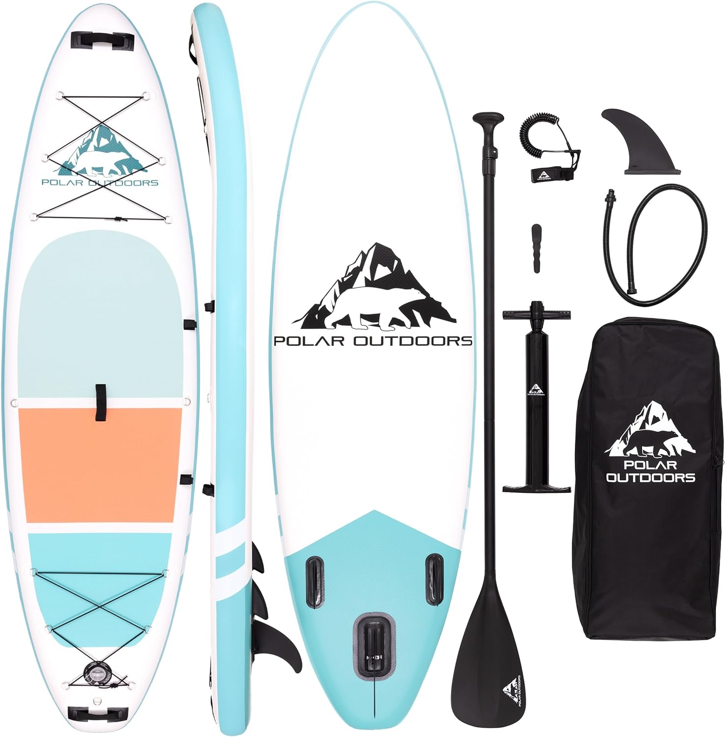 Roc Inflatable Stand Up Paddle Boards with Premium SUP Paddle Board Accessories, Wide Stable Design, Non-Slip Comfort Deck for Youth & Adults