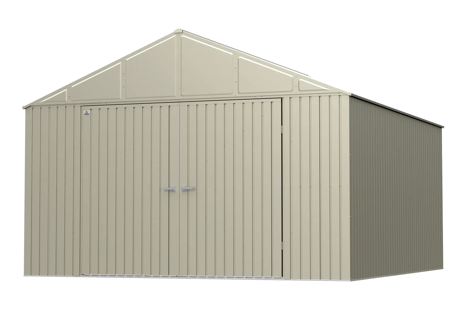 Arrow Elite Steel Storage Shed, 12x14, Cool Grey