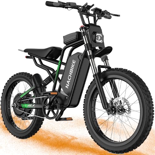 50MPH 6000W / 40MPH 3000W Electric Dirt Bike for Adults, 60V 25Ah Removable Battery Electric Motorcycle Up to 50miles
