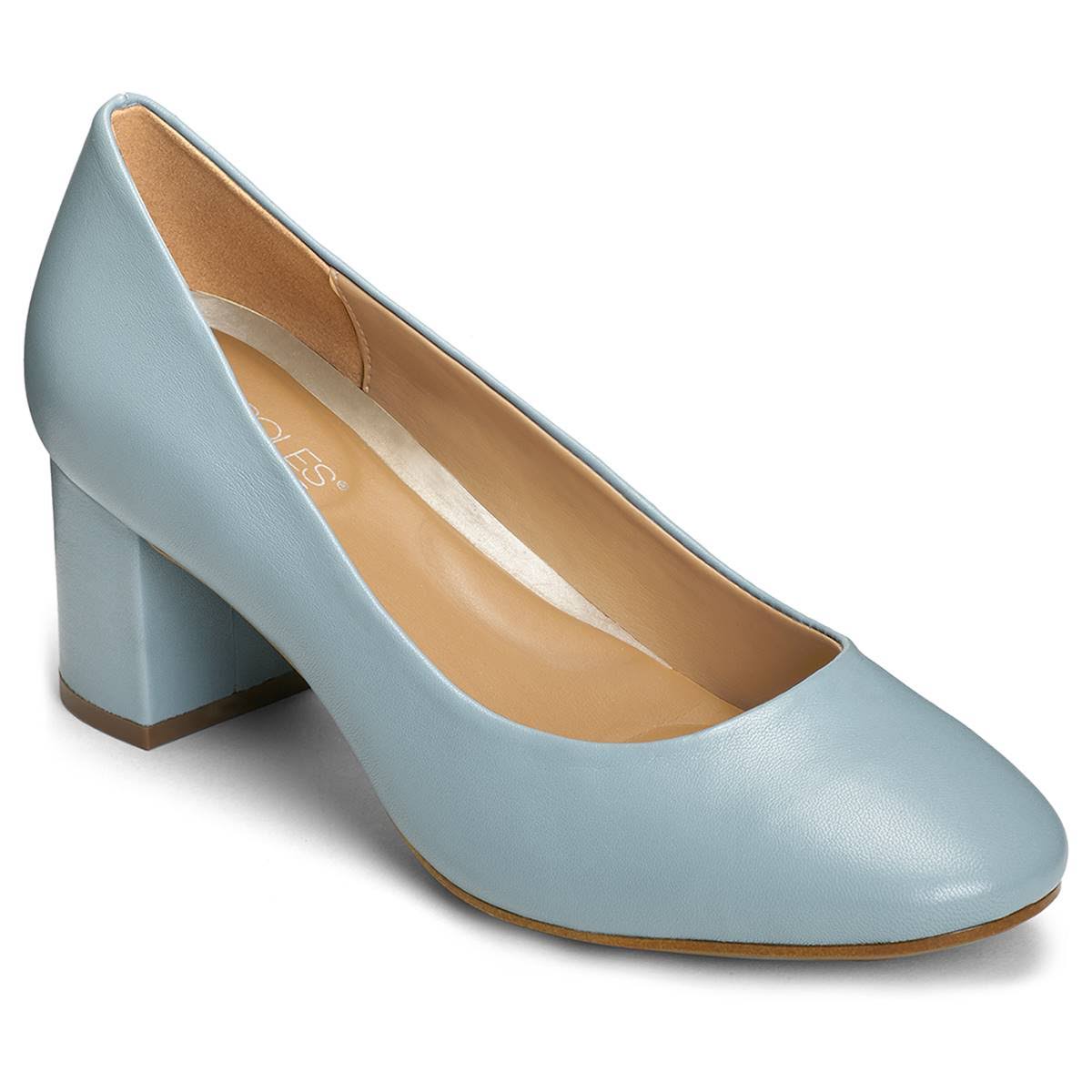 Aerosoles Navy Leather Eye Candy Pumps