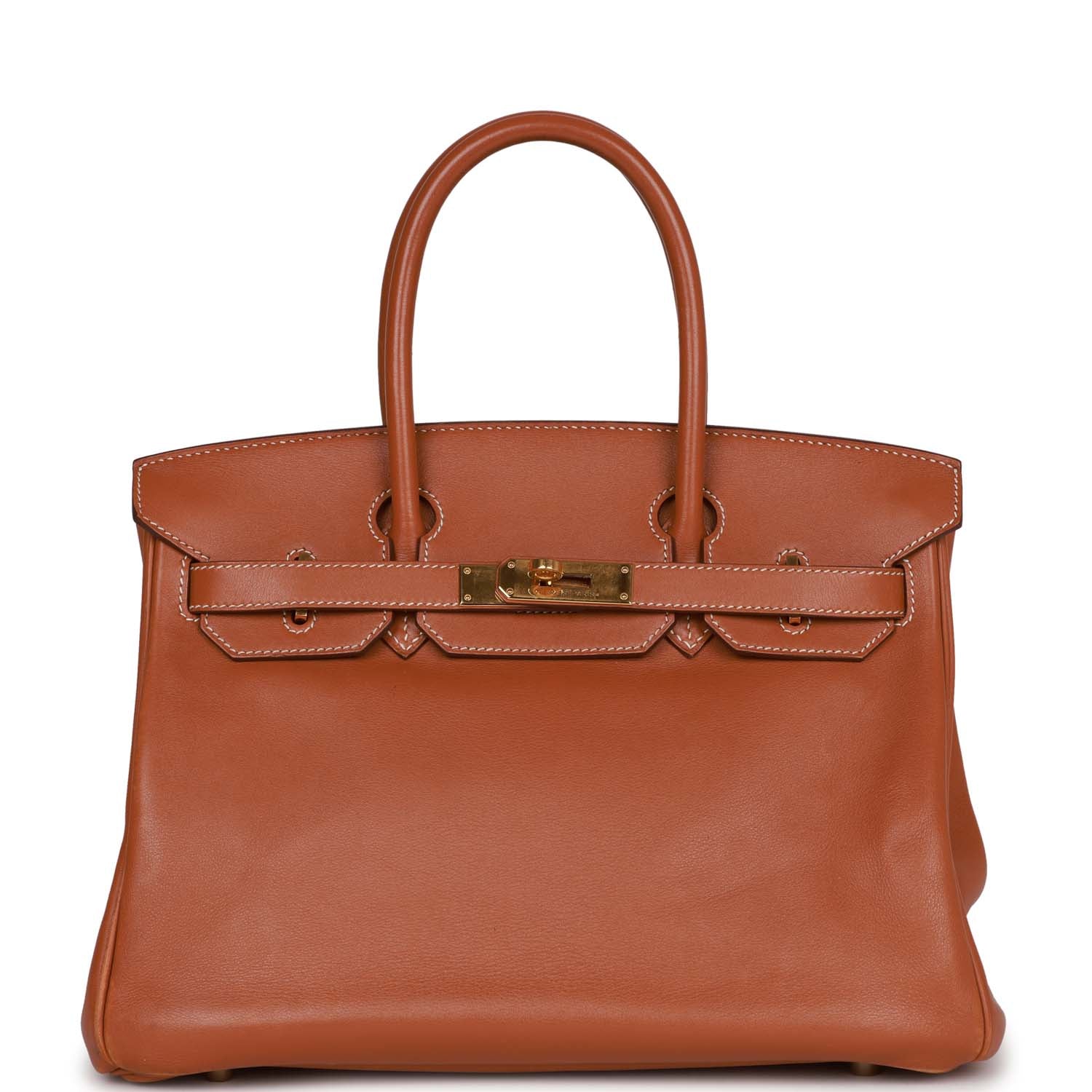 Pre-owned Hermes Birkin 30 Fauve Swift Gold Hardware