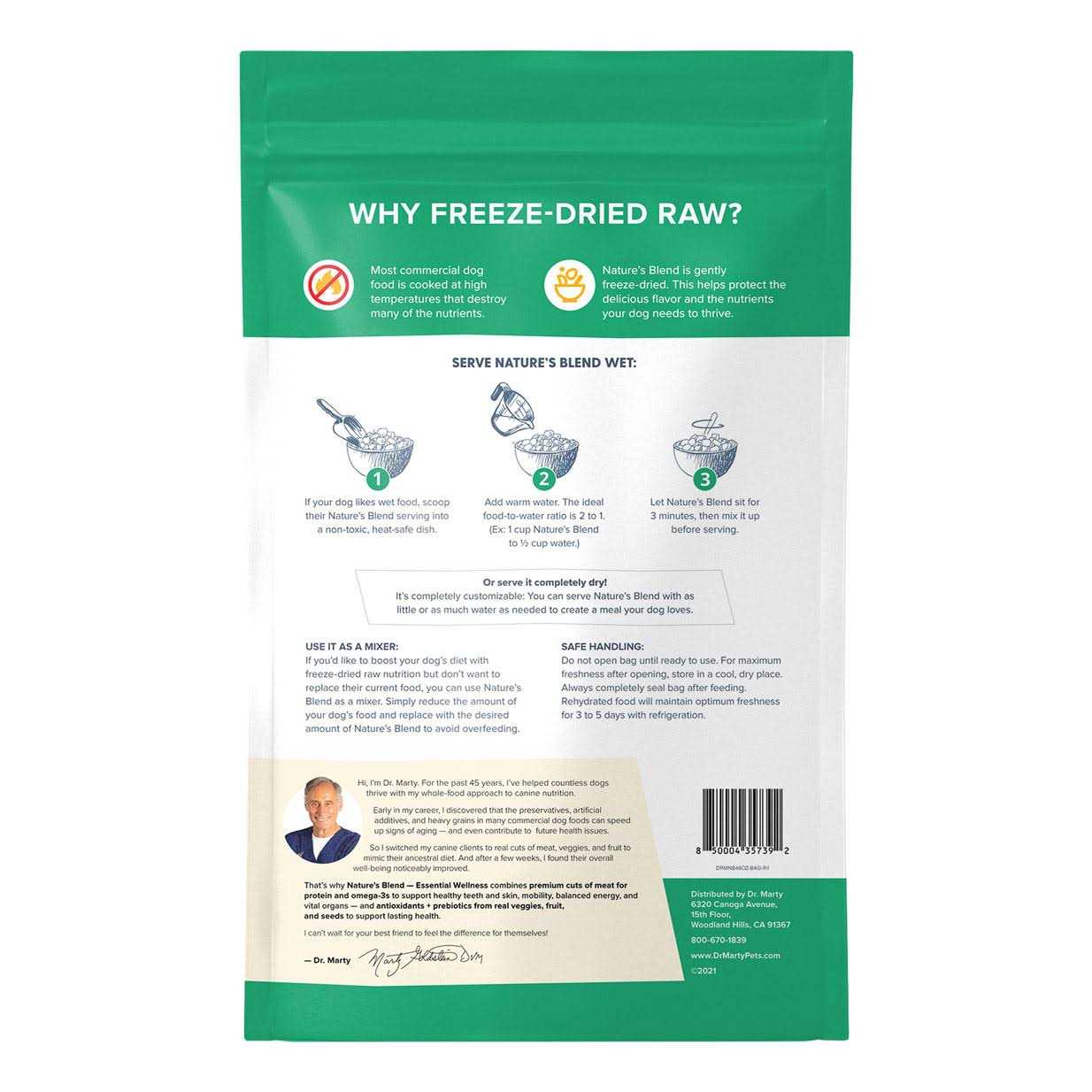 Dr. Marty Nature's Blend Essential Wellness Freeze-Dried Dog Food - Pet Supplies online store