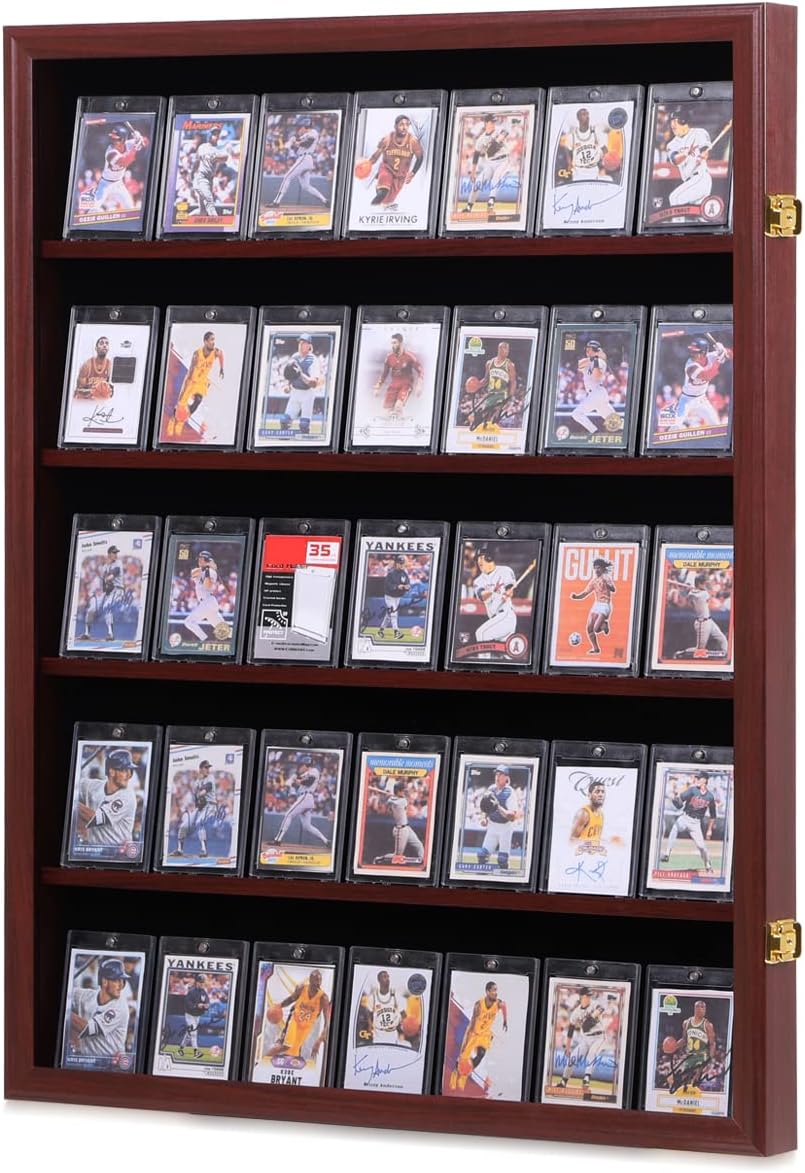 35 Graded Sports Card Display Case