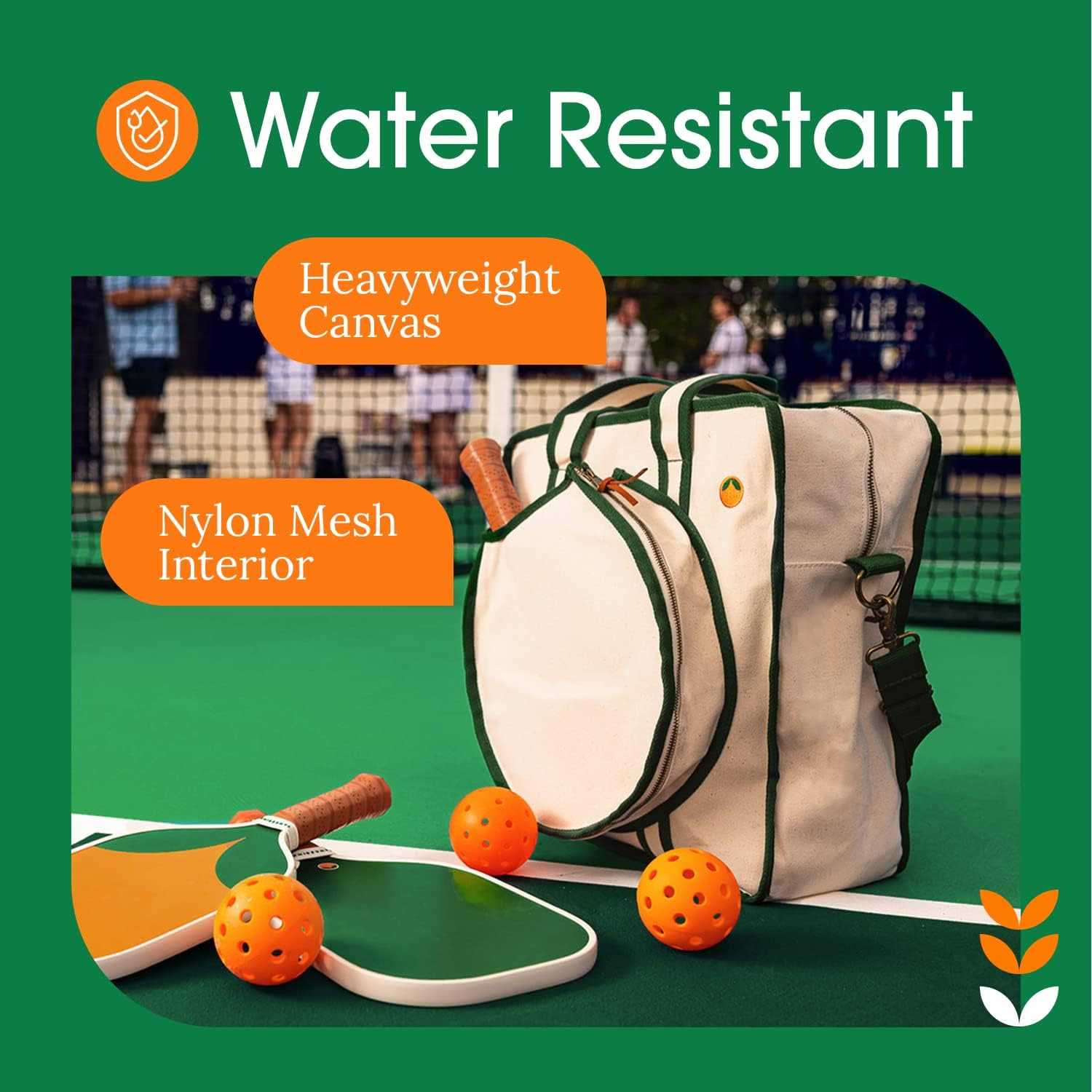 Tangerine Pickleball Bag for Women &amp; Men Cute &amp; Stylish Pickleball Accessories - Sports Supplies Online Store