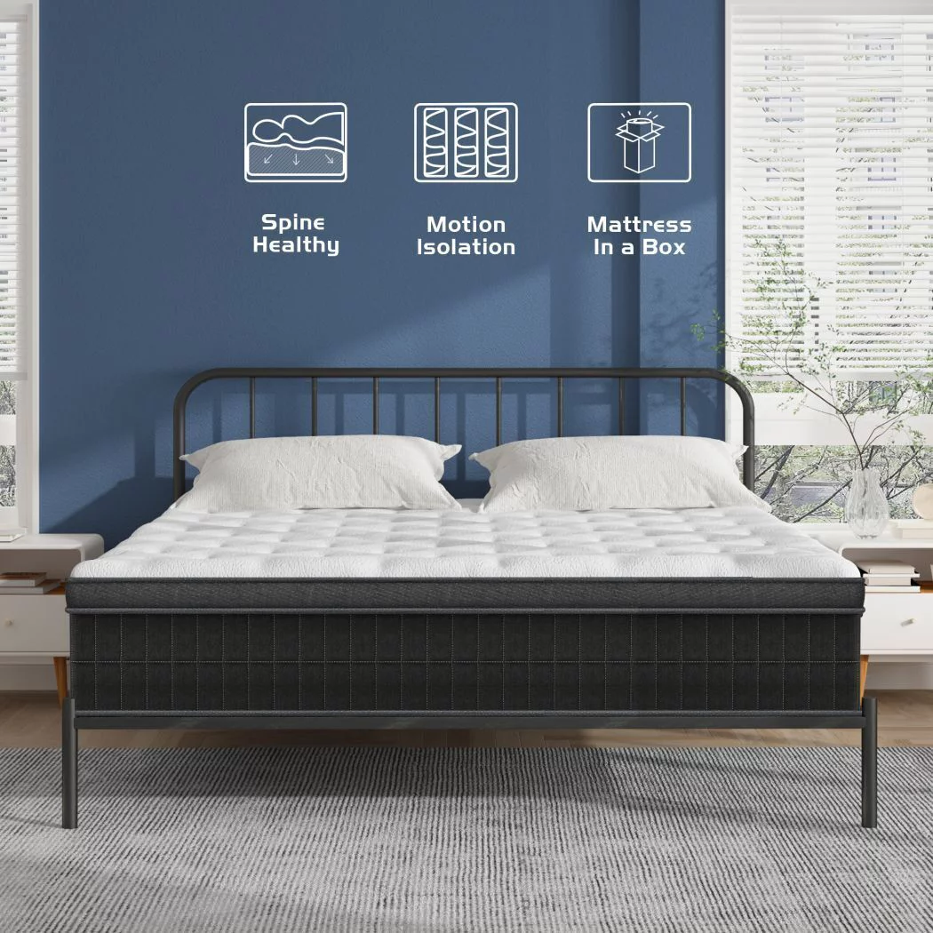 10 inch Queen Mattress, Hybrid Mattresses Medium Firm in a Box