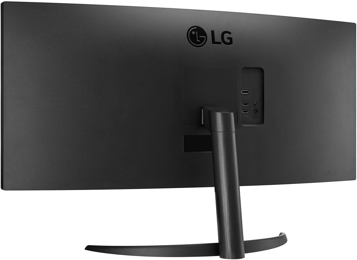 LG 34” monitor, 21:9 Curved UltraWide WQHD (3440x1440) ISP Display, sRGB 99% Color Gamut and HDR 10, 160Hz, 1ms