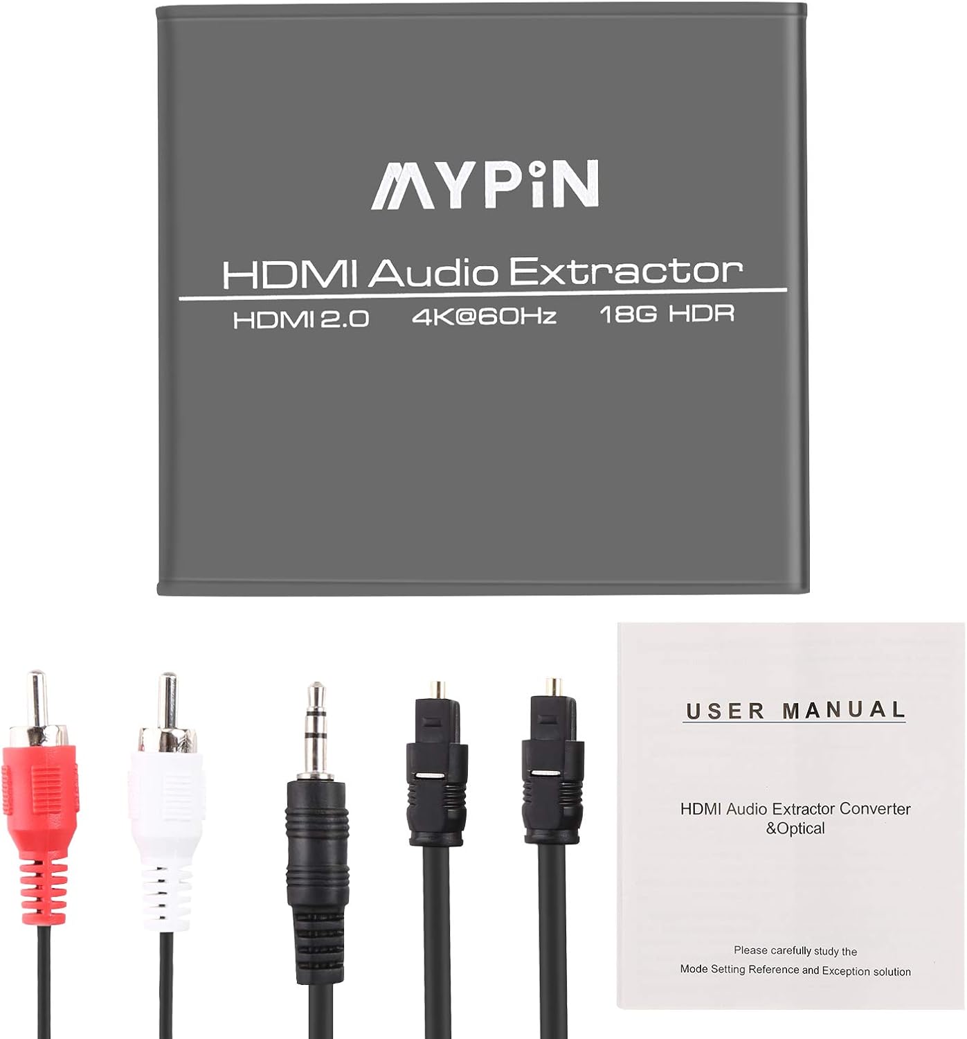 4K@60Hz HDMI Video Audio Extractor Splitter