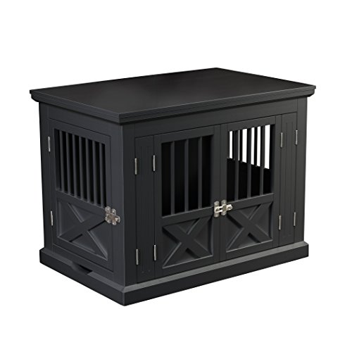 zoovilla Merry Products Triple Door Medium Dog Crate, Color White