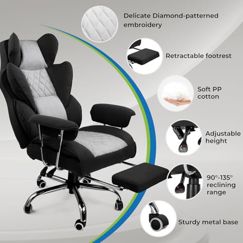 GTRACING Gaming Chair,Office Chair with Pocket Spring Lumbar Support