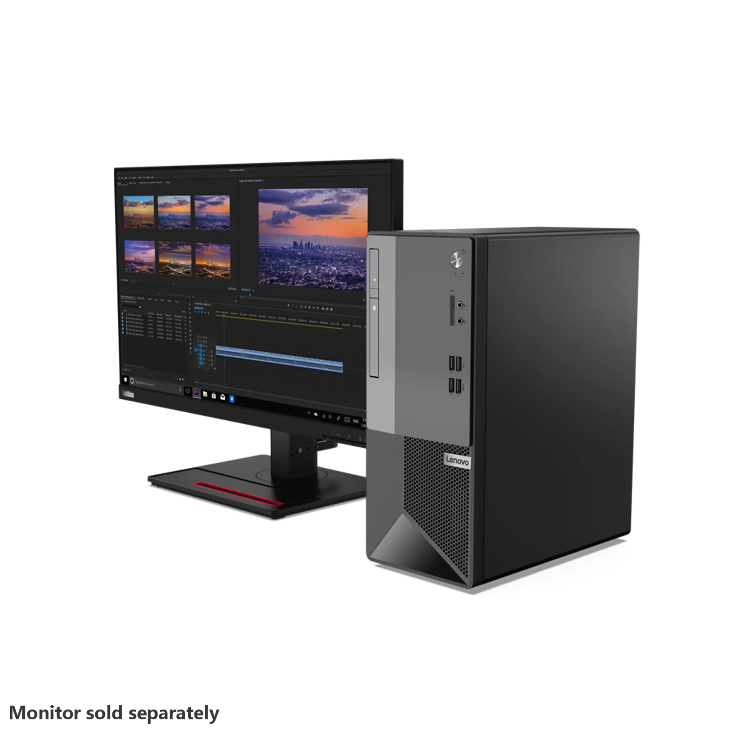 Lenovo V50T G2 Desktop, Intel Core i7-10700, 32GB RAM, 1TB SSD, Wi-Fi, Wired KB & Mouse, SD Card Reader, DVD-RW, HDMI, RJ-45, VGA, Windows 11 Pro
