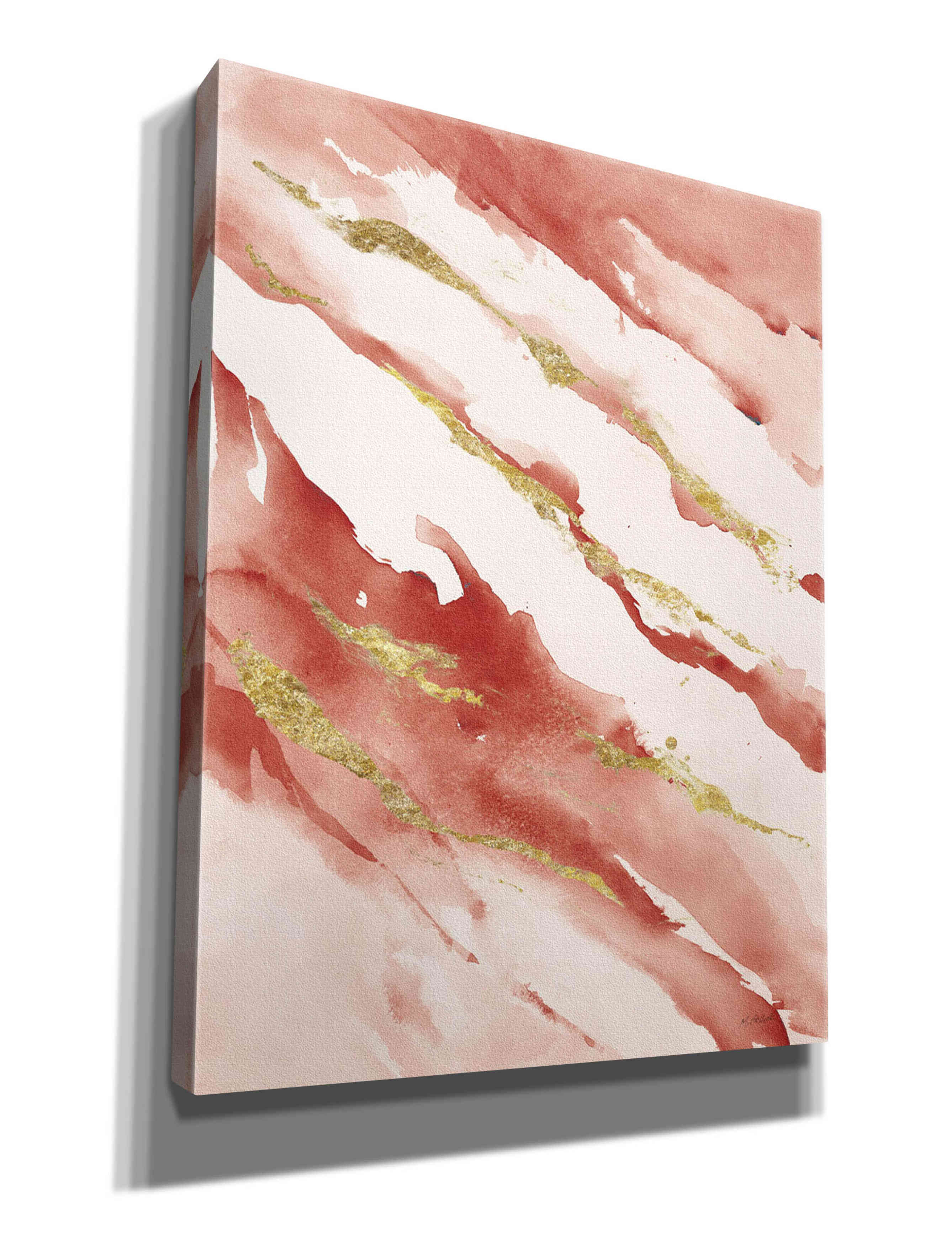 Epic Graffiti 'Drift V2 Red' by Mike Schick, Giclee Canvas Wall Art, 26"x34"