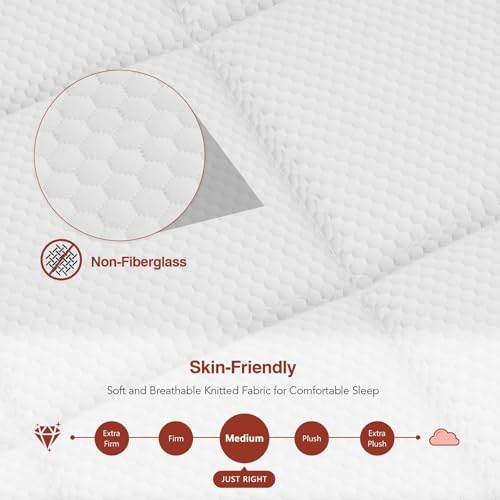 King Size Mattress, 14 Inch King Hybrid Mattress in a Box with Gel Memory Foam and Pocket Springs, Medium Plush Feel