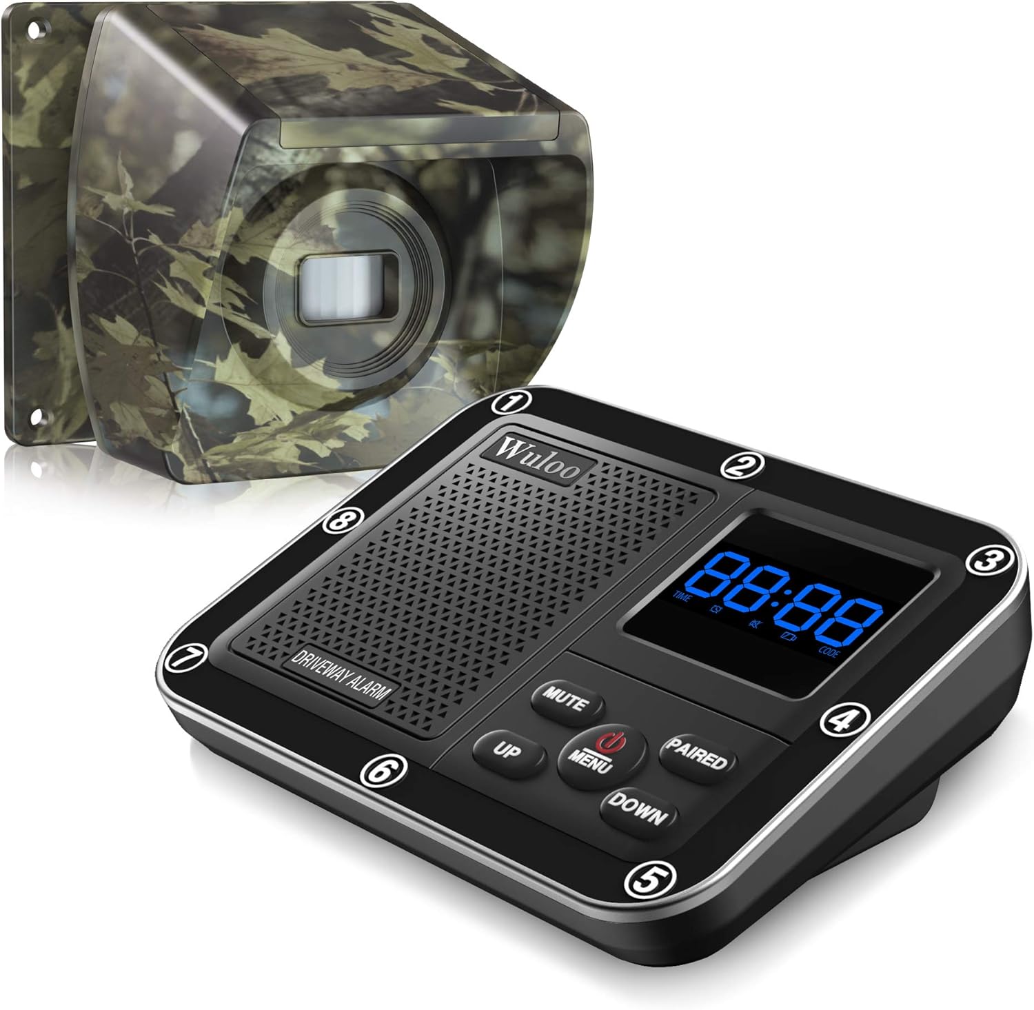 1800 Ft Wireless Outside Driveway Alarm Outdoor Motion Sensor & Detector Driveway Alert System