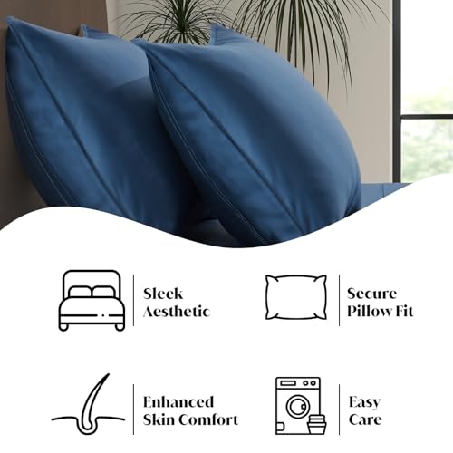Luxury Bamboo Market | Queen Size Bed Sheet Set | 100% Viscose Made from Bamboo | Organically Grown | Ultra Soft | Cooling Sheets for Hot Sleepers |