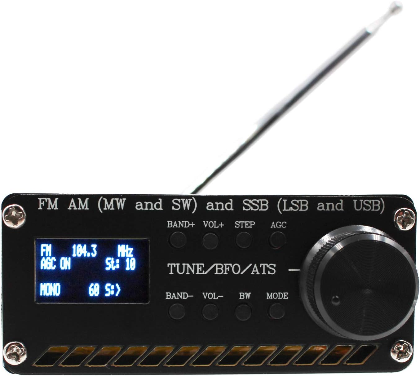 ANYSECU SI4732 Shortwave AM FM Radio AIR Band DSP Full Band (MW & SW) SSB (LSB & USB) Scanner Portable Radio