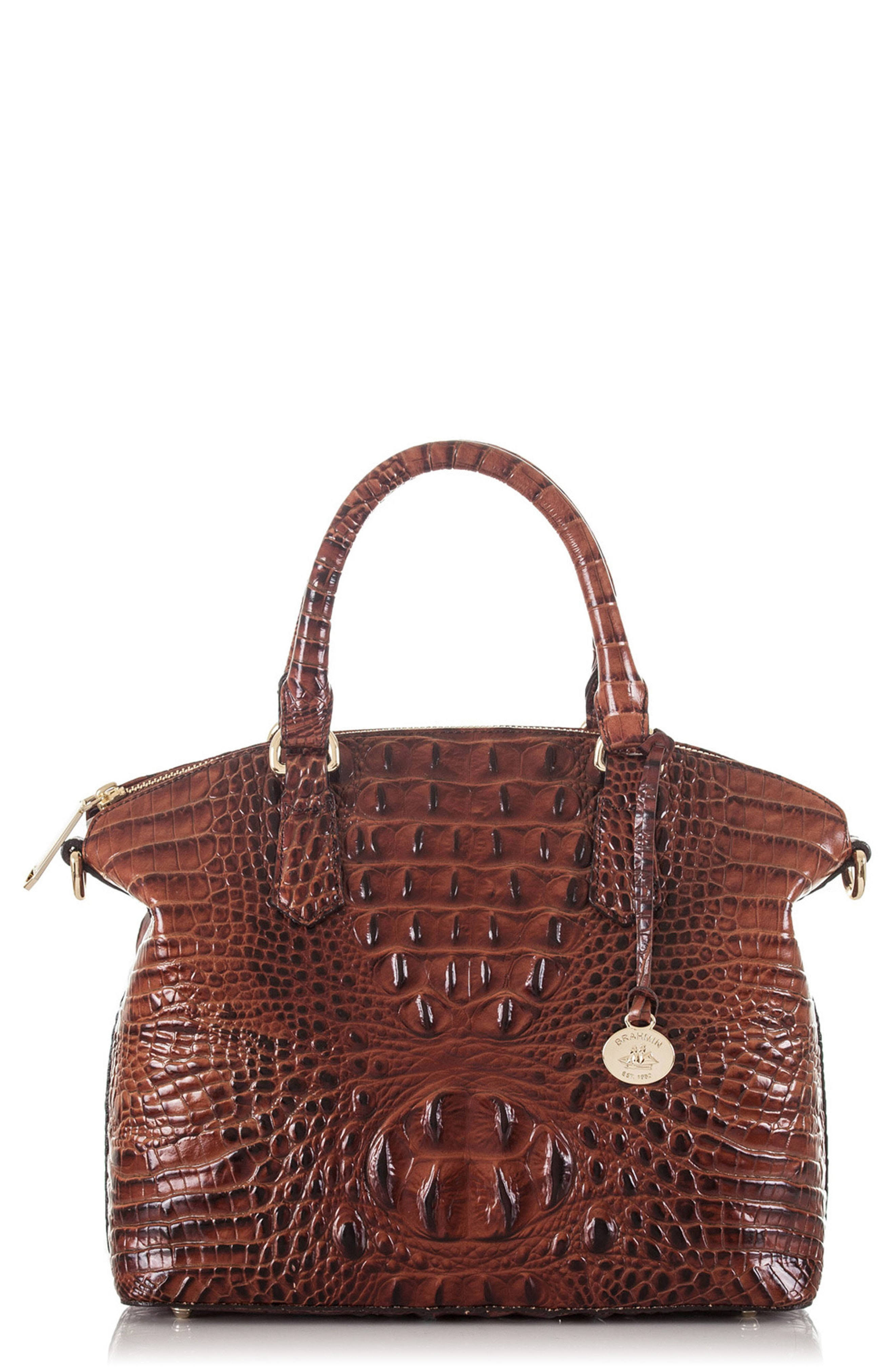 Brahmin Duxbury Satchel - Pecan/Gold