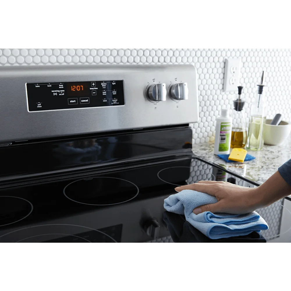 Maytag Mer6600f 30" Wide 5.3 Cu. Ft. Capacity Free Standing Electric Range - Stainless