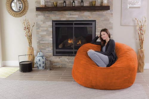 Chill Sack Bean Bag Chair - 5' Giant Memory Foam Lounge Chair with Soft Microfiber Cover – Cozy Furniture for Living Room, Dorm