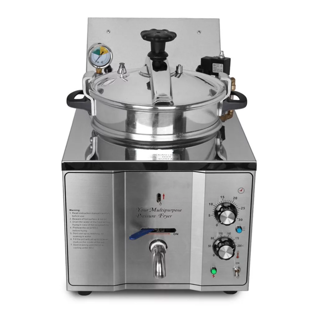 PreAsion 16L Commercial Electric High Pressure Chicken Fryer Machine
