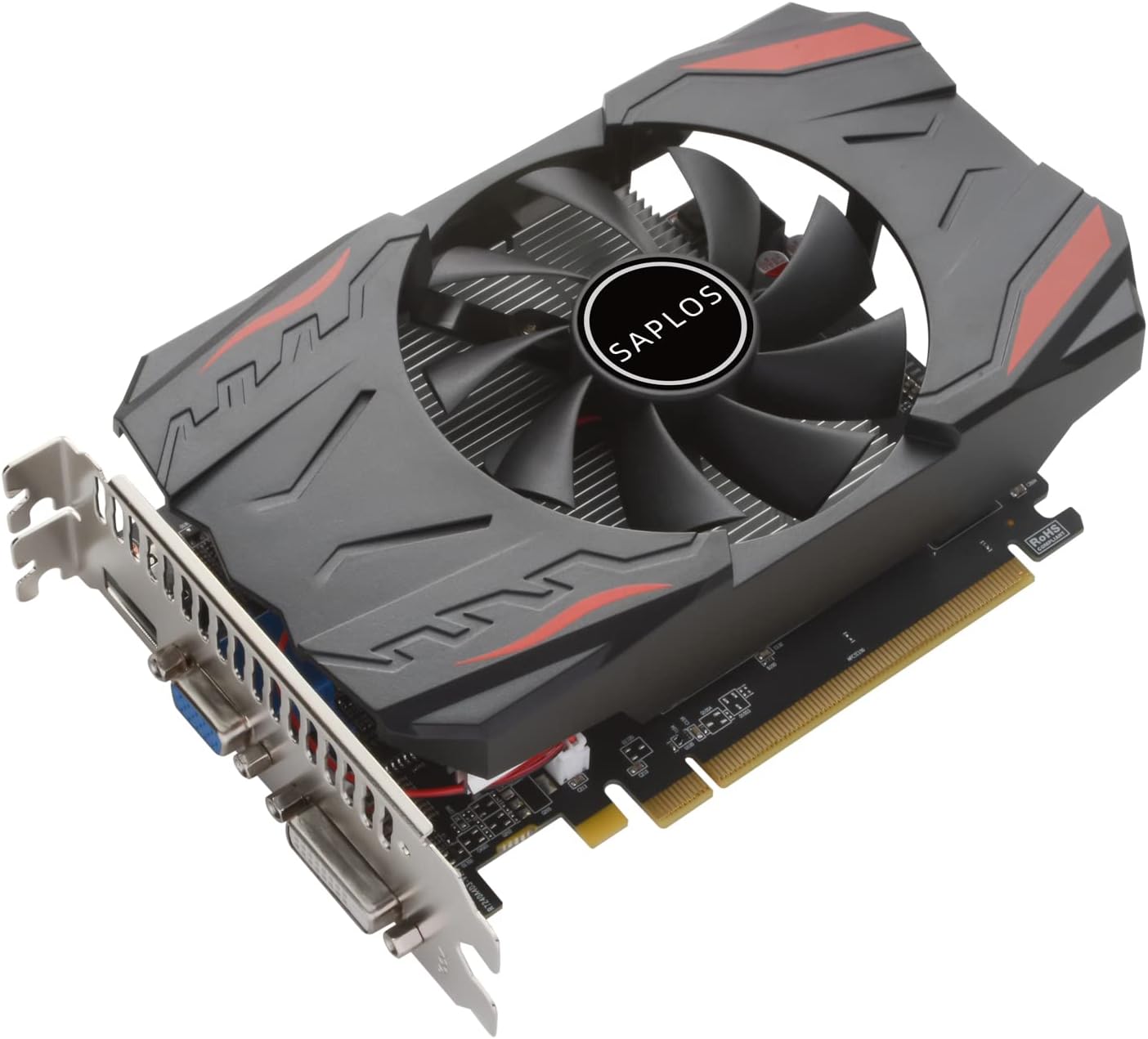 SAPLOS Radeon HD7670 Graphics Card,2GB,128bit, DDR3, HDMI/VGA/DVI,PCI Express 2.0 X16, 650MHz Core Frequency Desktop Gaming Video Card for PC