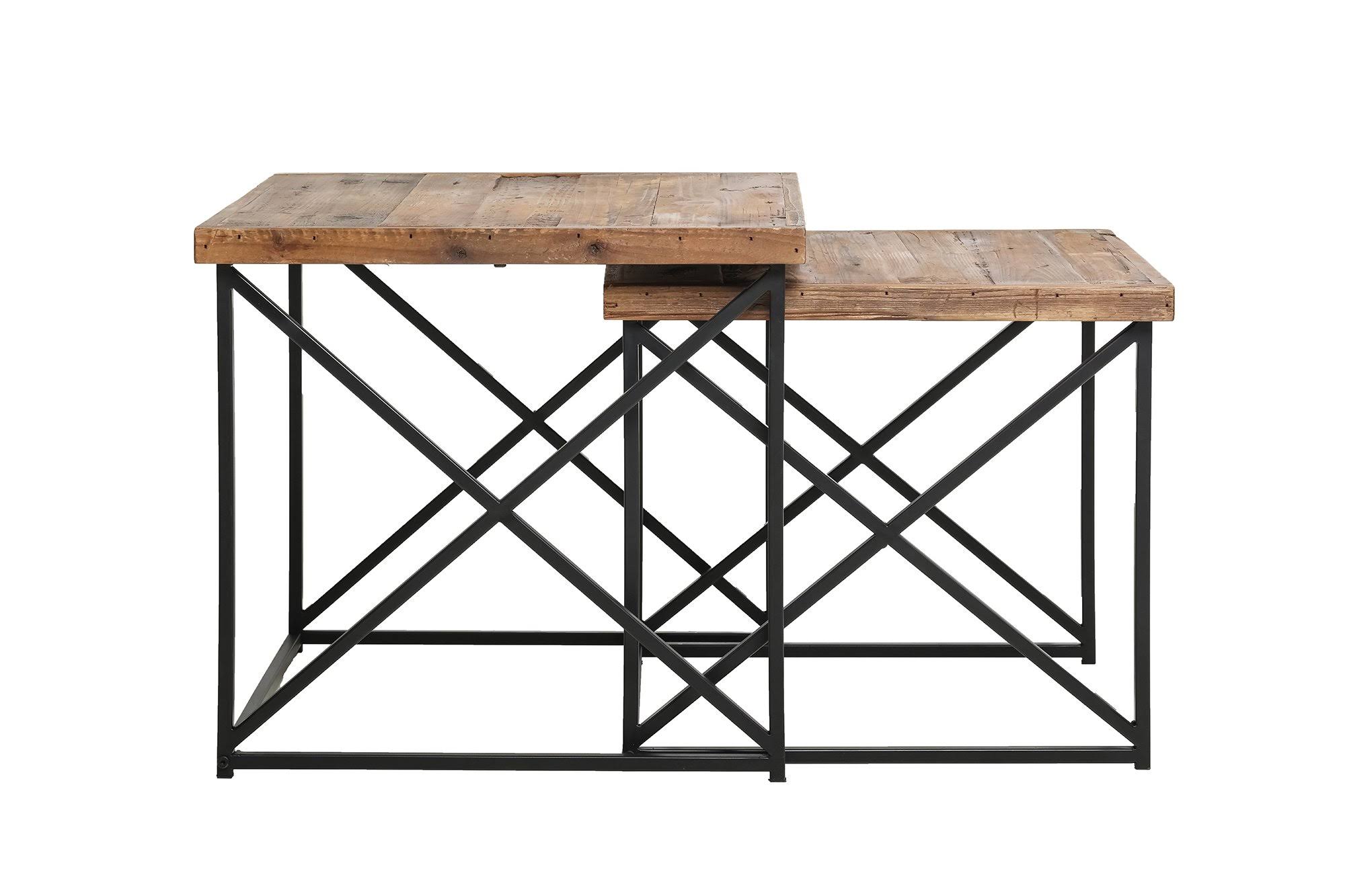 Argos Reclaimed Nesting Tables Set of 2 Brown | Wood