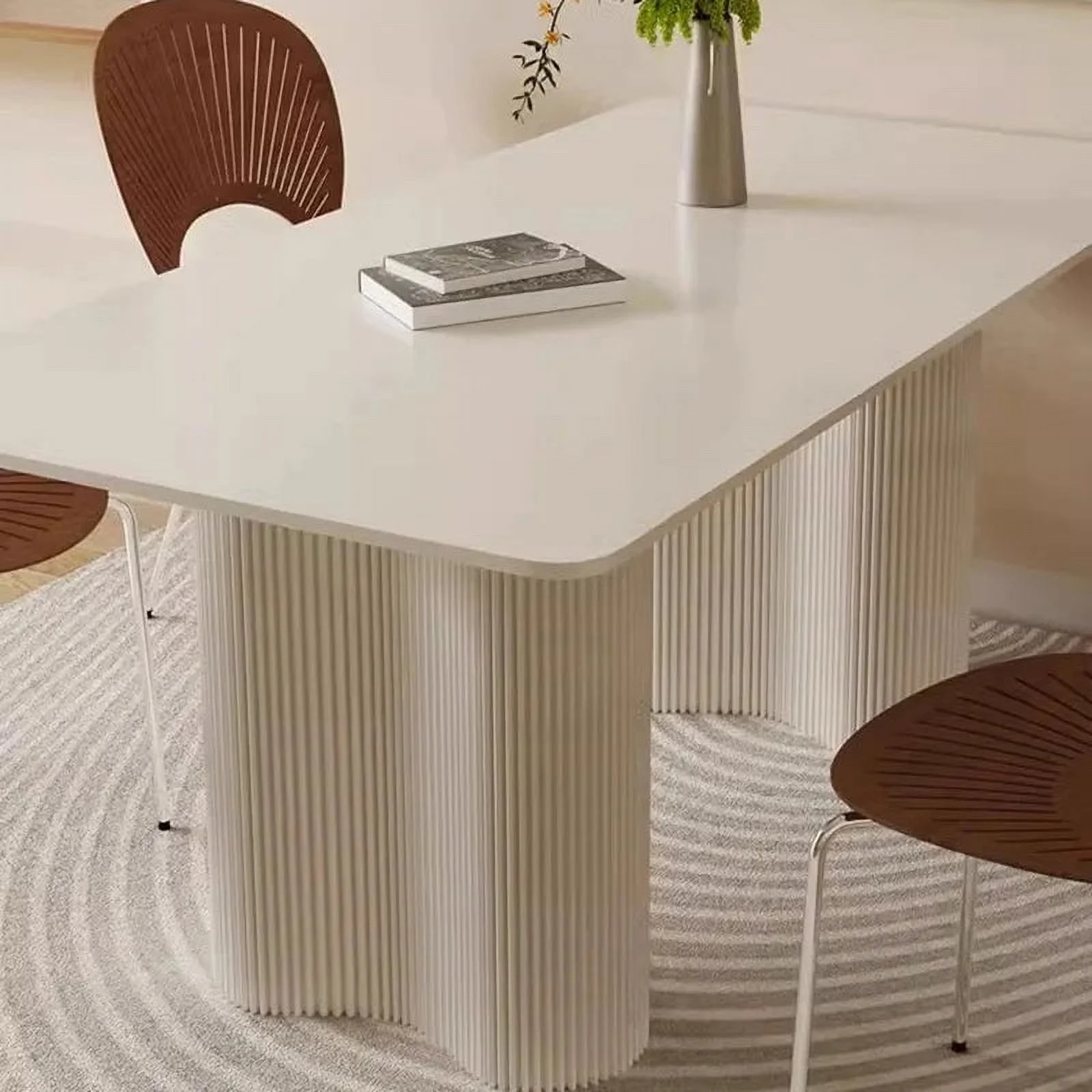 Italy Style Dining Table Living Modern Rectangle Minimalist Luxury Dining Table Kitchen Home Esstisch Garden Furniture Sets