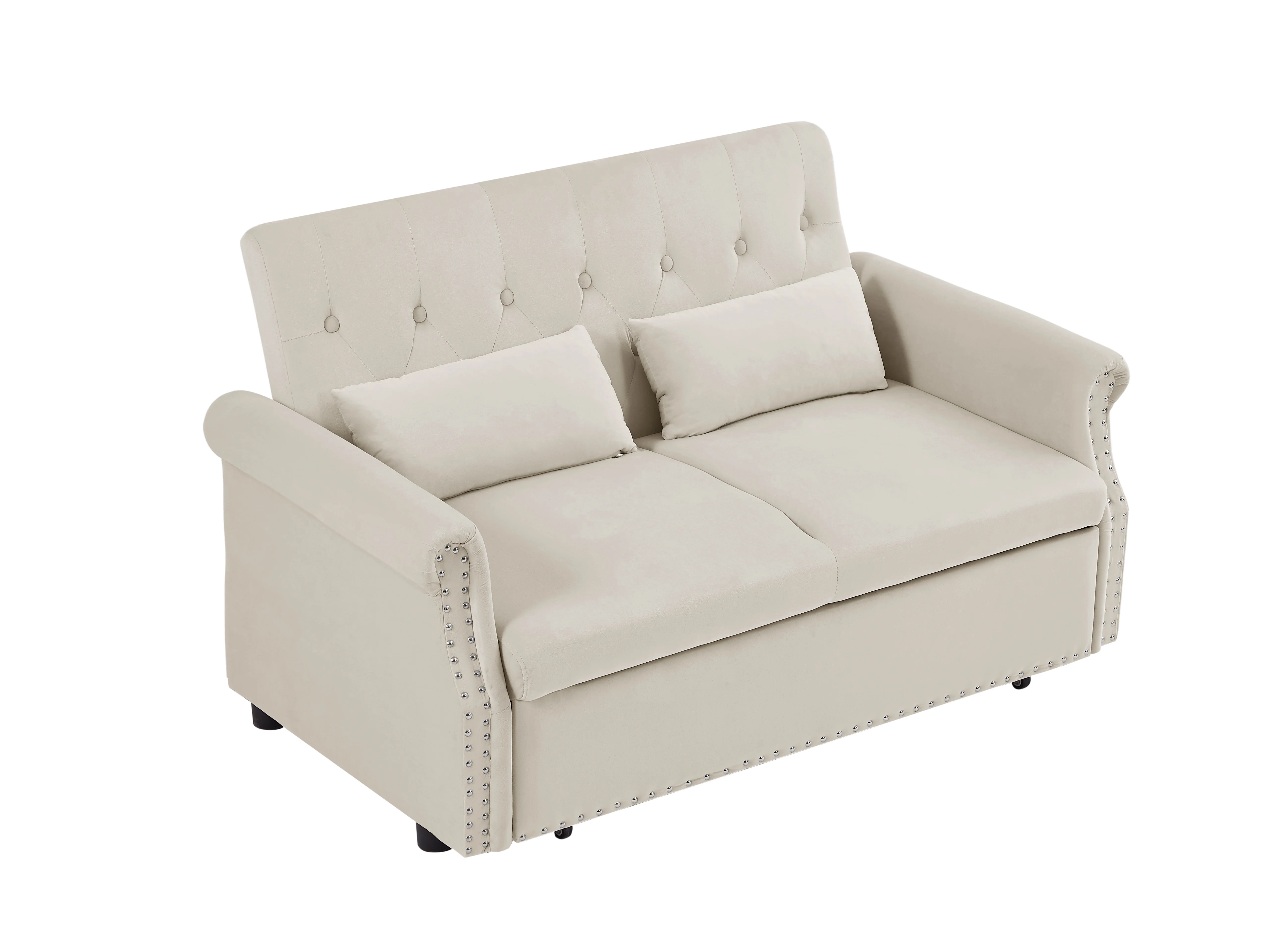 Modern Pull Out Convertible Sleeper Sofa Bed