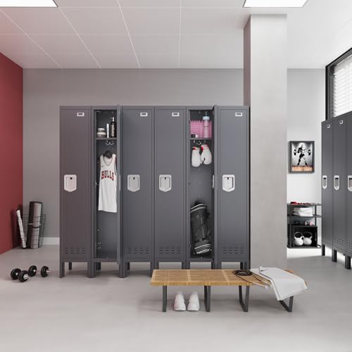 Metal Locker with 5 Doors,Lockers for Employees,66'' Steel Storage Locker for School,Gym, Office, Office,Garage