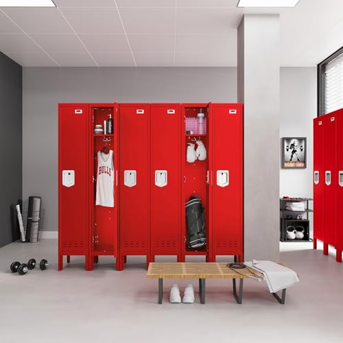 Metal Locker with 5 Doors,Lockers for Employees,66'' Steel Storage Locker for School,Gym, Office, Office,Garage