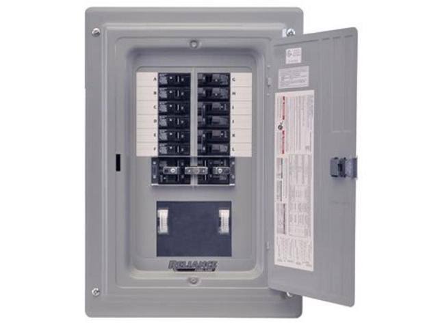 Reliance Prewired Generator Transfer Panel - 12 Circuits, 60 Amps, 125/250 Volts, 15,000 Watts, Model#TRC1006CP9