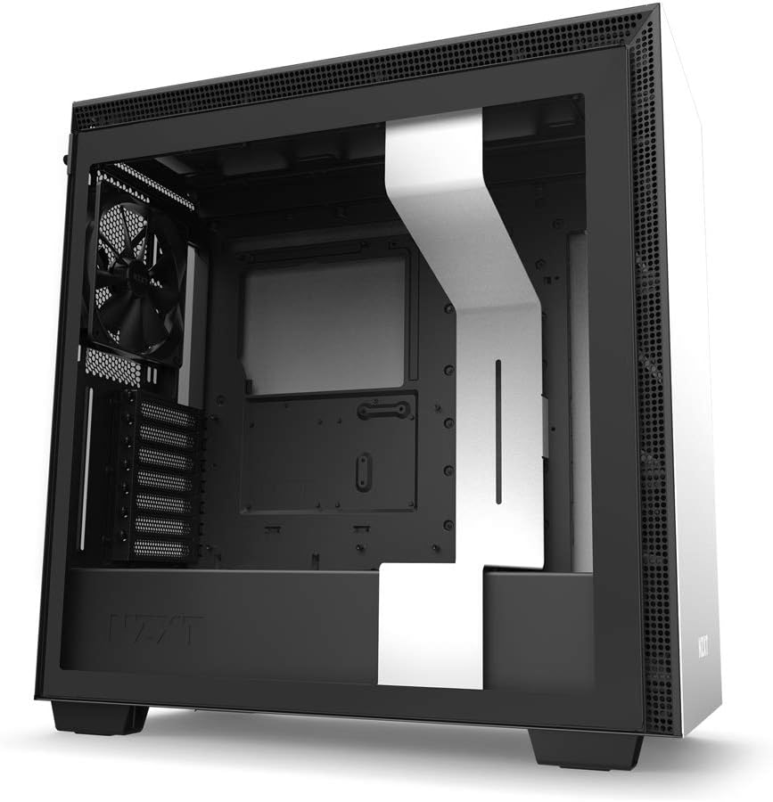 NZXT H710 - CA-H710B-W1 - ATX Mid Tower PC Gaming Case - Front I/O USB Type-C Port - Quick-Release Tempered Glass Side Panel